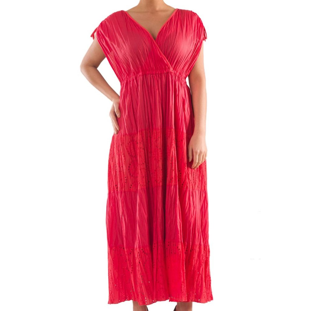 Plus Size 100% Cotton Voile Dress - La Mouette
